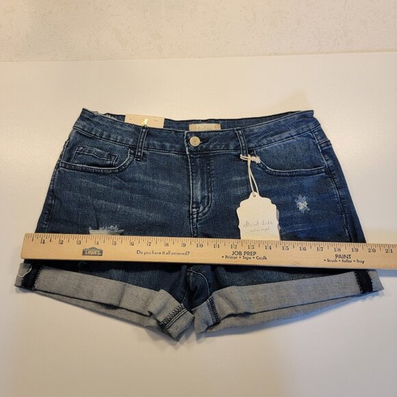 Altar’d State Denim Shorts Sz 27 Indigo Shatter NWT - Picture 6 of 9